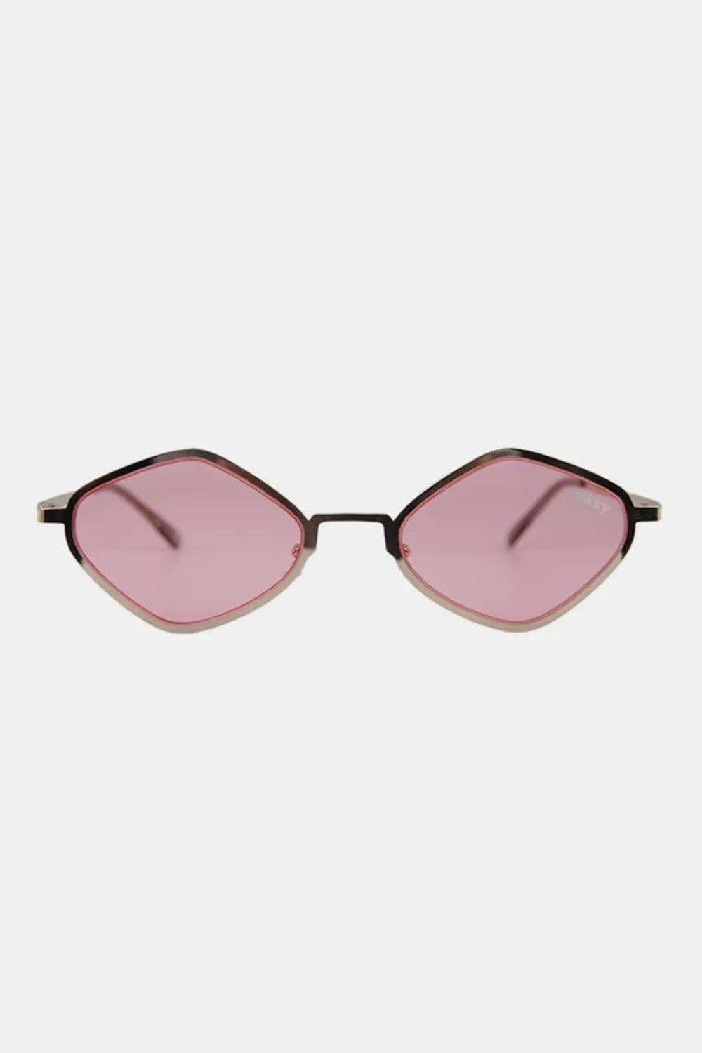 Nicole Lee USA Metal Frame Geometric Sunglasses Pink One Size for a perfect OOTD – dress to impress outfits from Amexza