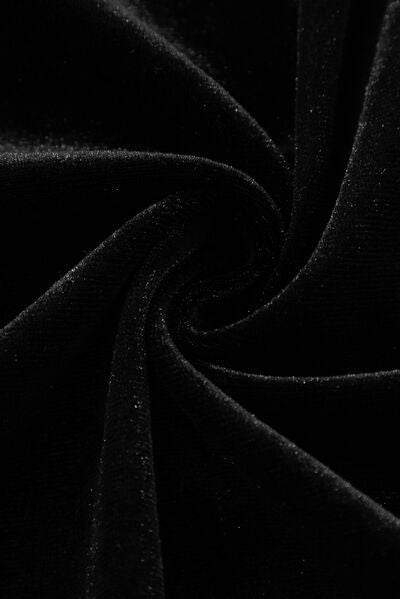 Ruffle Hem Slit V-Neck Long Sleeve Dress for a perfect OOTD – dress to impress outfits from Amexza