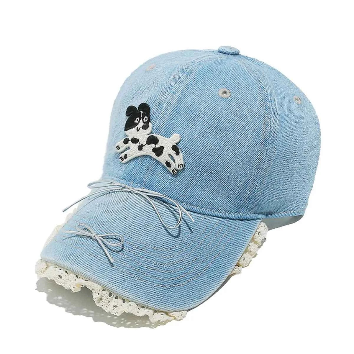 Dog Bow Adjustable Baseball Cap for a perfect OOTD – dress to impress outfits from Amexza