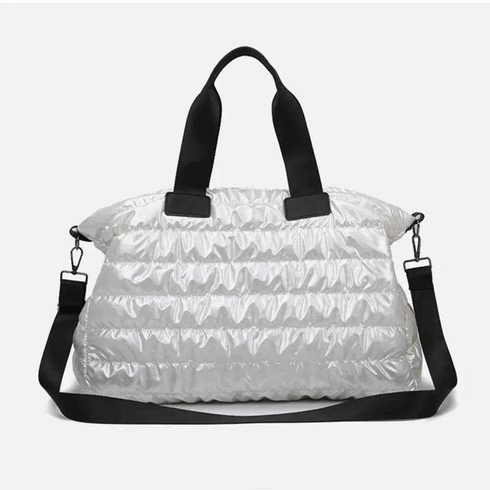 Quilted Nylon Oversize Travel Bag White One Size for a perfect OOTD – dress to impress outfits from Amexza
