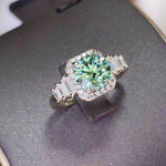 3 Carat Moissanite 925 Sterling Silver Ring for a perfect OOTD – dress to impress outfits from Amexza