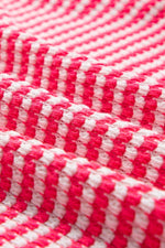 Striped Round Neck Long Sleeve Top - Amexza