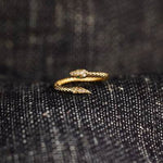 Snake Shape 18K Gold-Plated Bypass Ring for a perfect OOTD – dress to impress outfits from Amexza