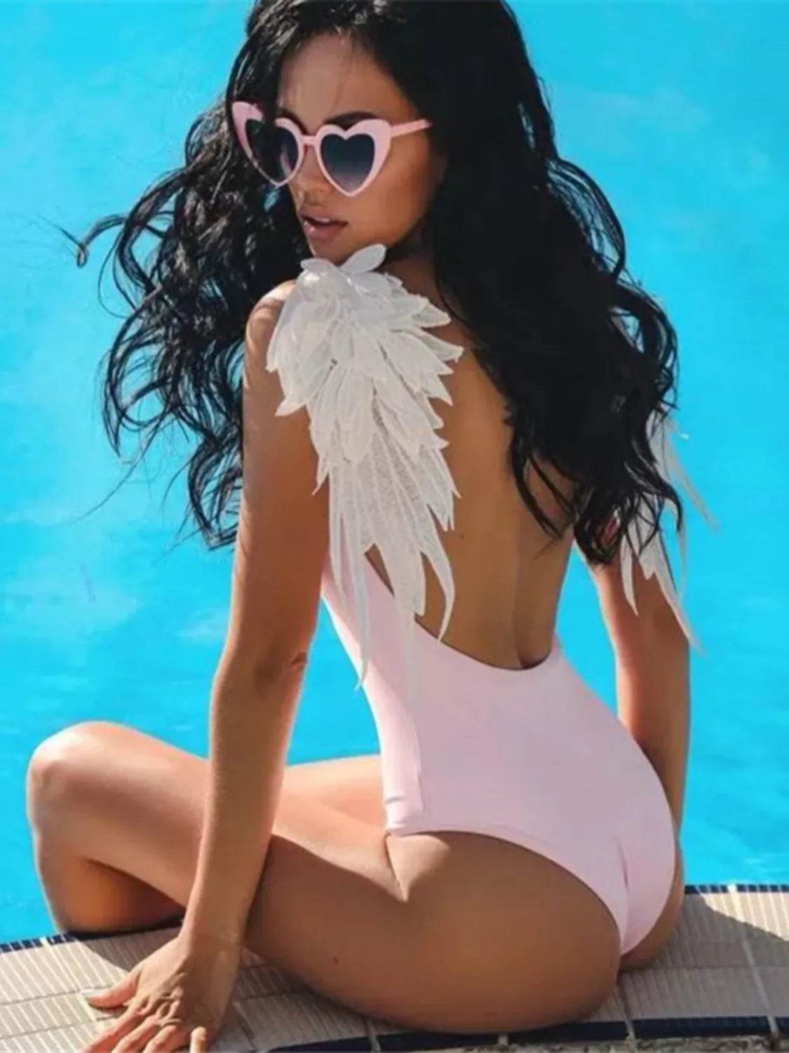 Backless Wide Strap Parent-Child Swimwear for a perfect OOTD – dress to impress outfits from Amexza