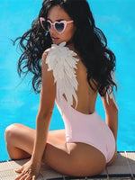 Backless Wide Strap Parent-Child Swimwear for a perfect OOTD – dress to impress outfits from Amexza