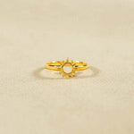 Sun Shape 18K Gold-Plated Ring for a perfect OOTD – dress to impress outfits from Amexza
