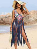 Fringe Spaghetti Strap Cover-Up for a perfect OOTD – dress to impress outfits from Amexza