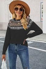 Round Neck Raglan Sleeve Sweater for a perfect OOTD – dress to impress outfits from Amexza