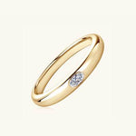 925 Sterling Silver Inlaid Moissanite Ring for a perfect OOTD – dress to impress outfits from Amexza