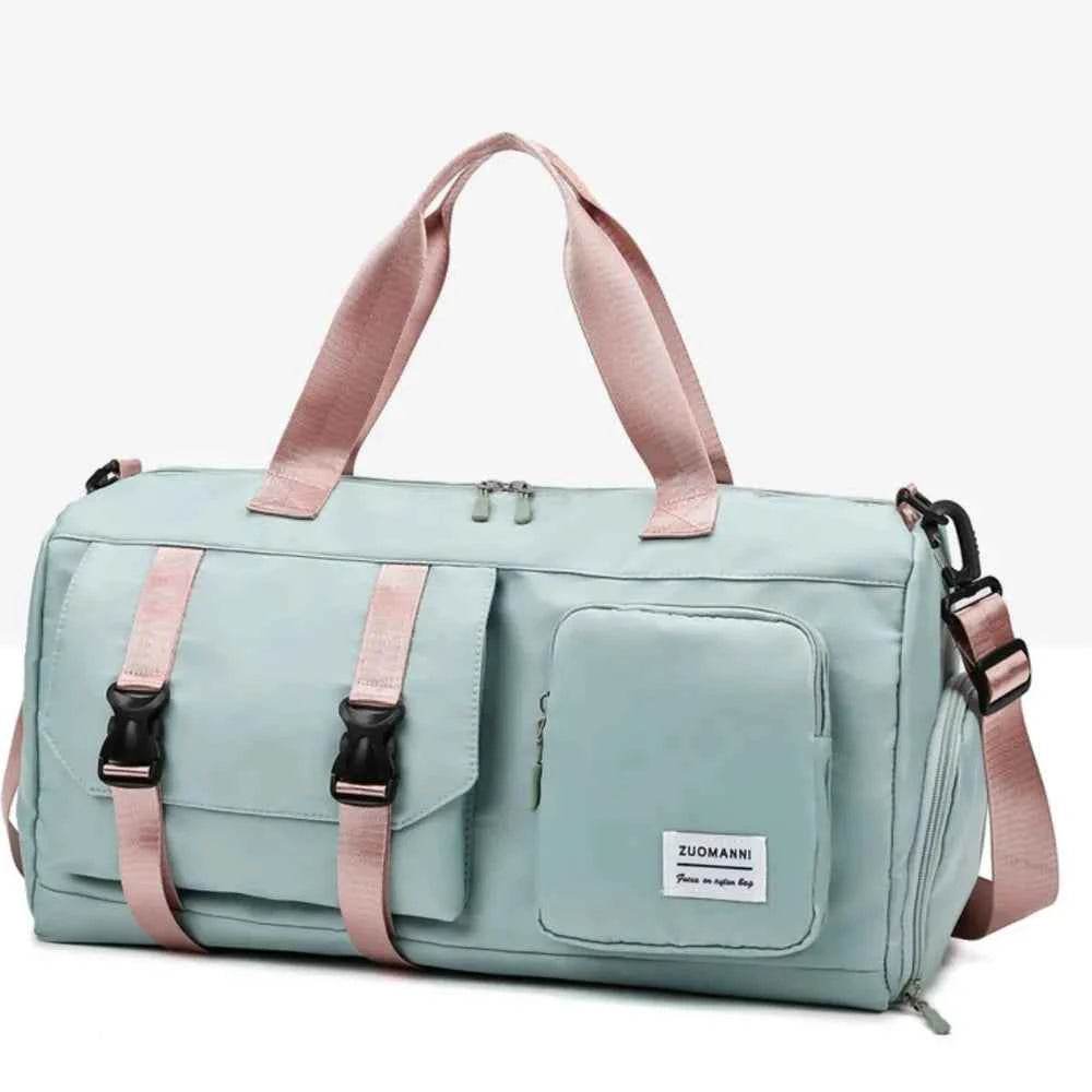 Oxford Cloth Multi-Pocket Travel Bag Turquoise One Size for a perfect OOTD – dress to impress outfits from Amexza