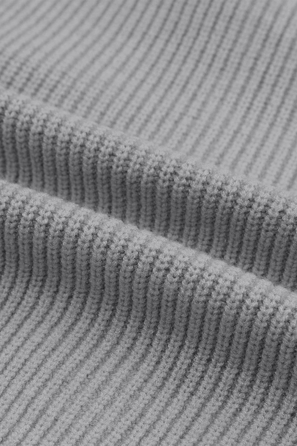 Zip Up Long Sleeve Cardigan - Amexza