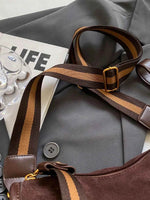 Suede Adjustable Strap Shoulder Bag for a perfect OOTD – dress to impress outfits from Amexza