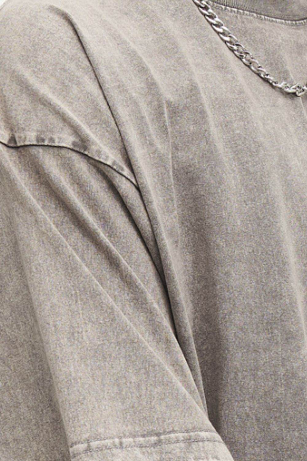 Basic Bae Round Neck Half Sleeve T-Shirt - Amexza