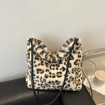 Leopard Furry Shoulder Bag for a perfect OOTD – dress to impress outfits from Amexza