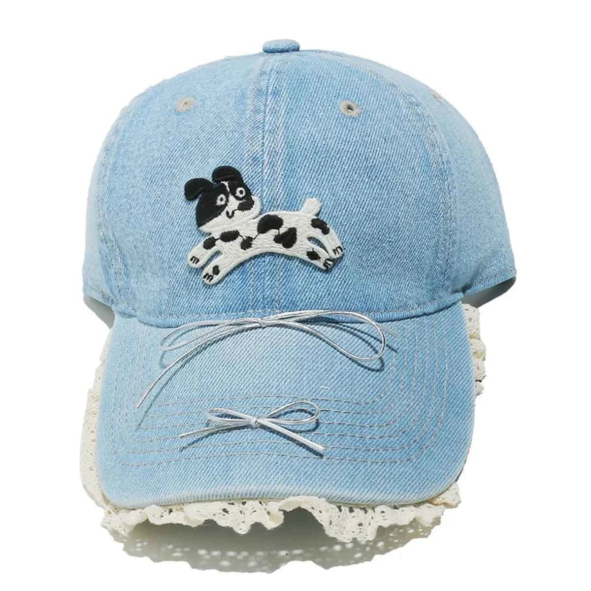 Dog Bow Adjustable Baseball Cap for a perfect OOTD – dress to impress outfits from Amexza