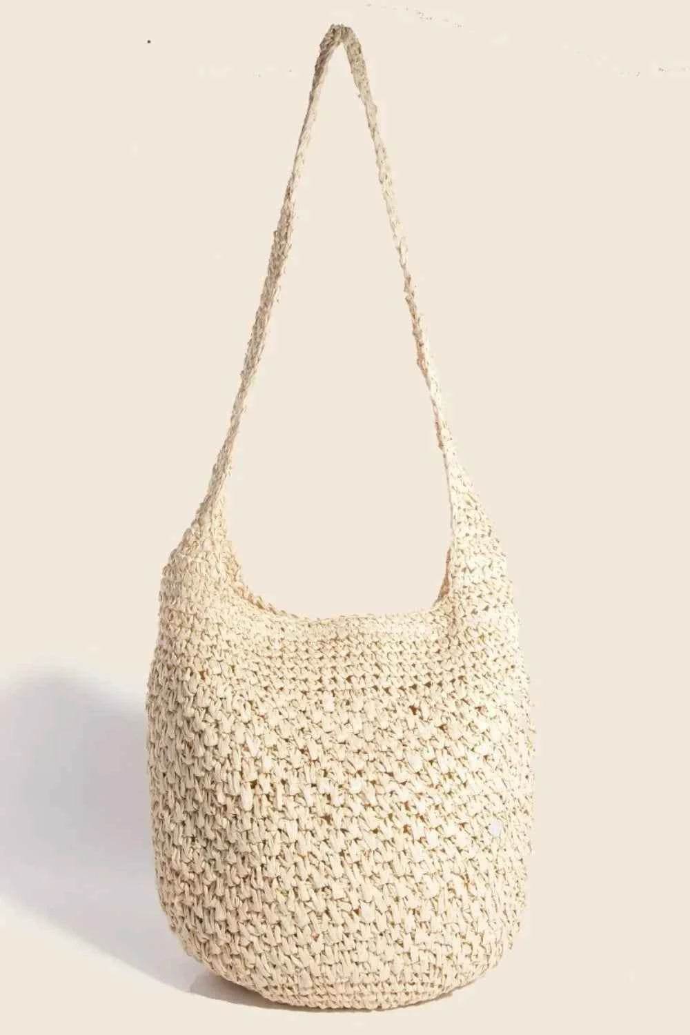 Fame Intricate Braided Hobo Shoulder Bag Pastel Yellow One Size for a perfect OOTD – dress to impress outfits from Amexza