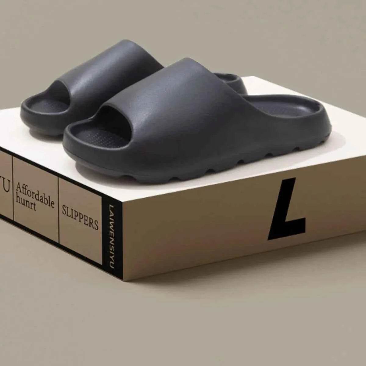 Open Toe Platform Slippers Black for a perfect OOTD – dress to impress outfits from Amexza