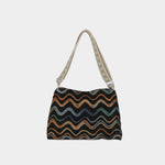 Adjustable Strap Medium Shoulder Bag Black One Size for a perfect OOTD – dress to impress outfits from Amexza