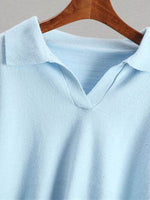 Johnny Collar Long Sleeve Top and Pants Sweater Set for a perfect OOTD – dress to impress outfits from Amexza