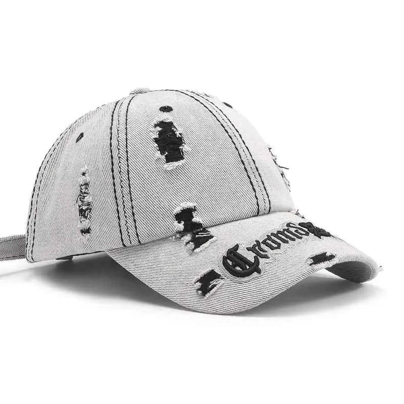 Distressed Letter Embroidered Baseball Cap for a perfect OOTD – dress to impress outfits from Amexza