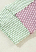 Color Block Corded Button Up Shacket - Amexza