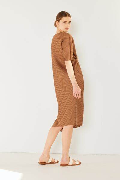 Marina West Swim Pleated Dolman Sleeve Dress for a perfect OOTD – dress to impress outfits from Amexza