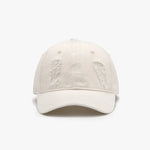 Distressed Cotton Baseball Cap Ivory One Size for a perfect OOTD – dress to impress outfits from Amexza
