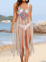 Fringe Spaghetti Strap Cover-Up for a perfect OOTD – dress to impress outfits from Amexza