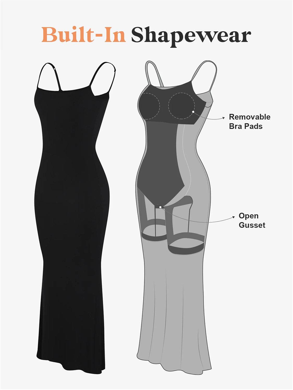 Basic Bae Built-In Shapewear Sleeveless Maxi Dress - Amexza