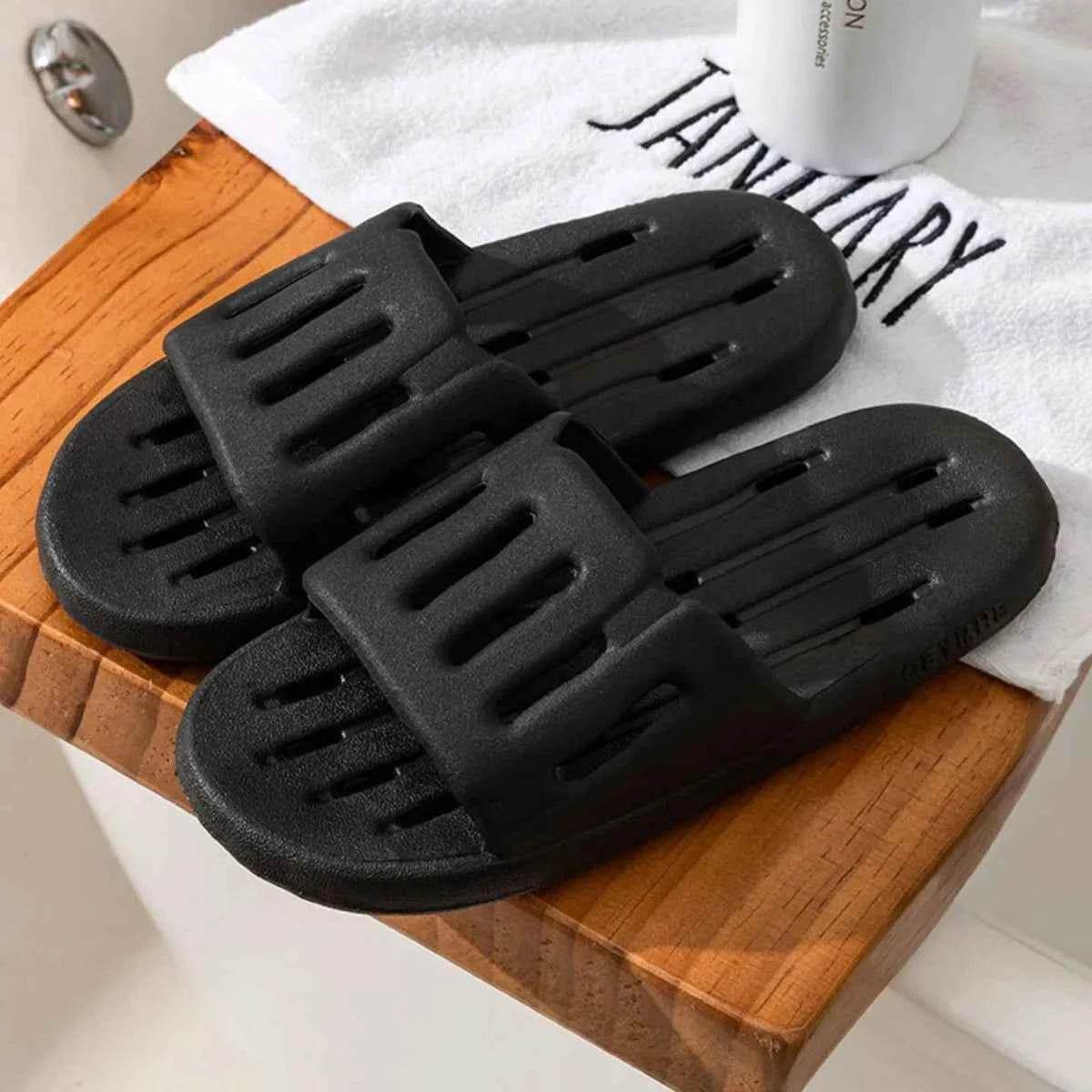 Open Toe Platform Slippers Black for a perfect OOTD – dress to impress outfits from Amexza