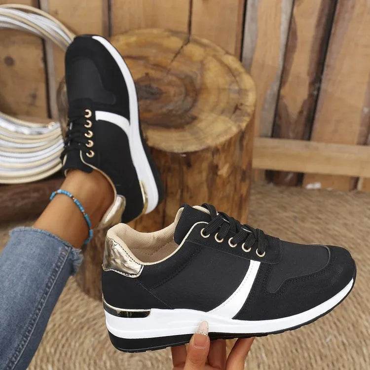 Lace Up Wedge Sneakers for a perfect OOTD – dress to impress outfits from Amexza