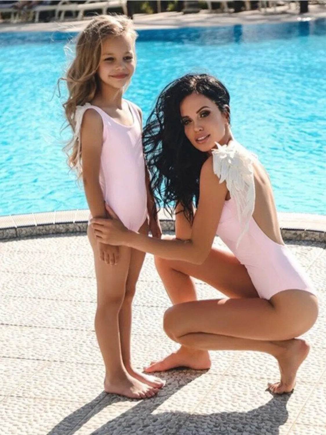 Backless Wide Strap Parent-Child Swimwear for a perfect OOTD – dress to impress outfits from Amexza