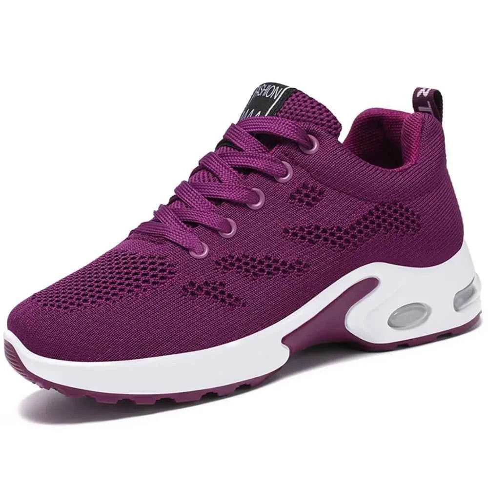 Breathable Mesh Lace Up Athletic Purple for a perfect OOTD – dress to impress outfits from Amexza