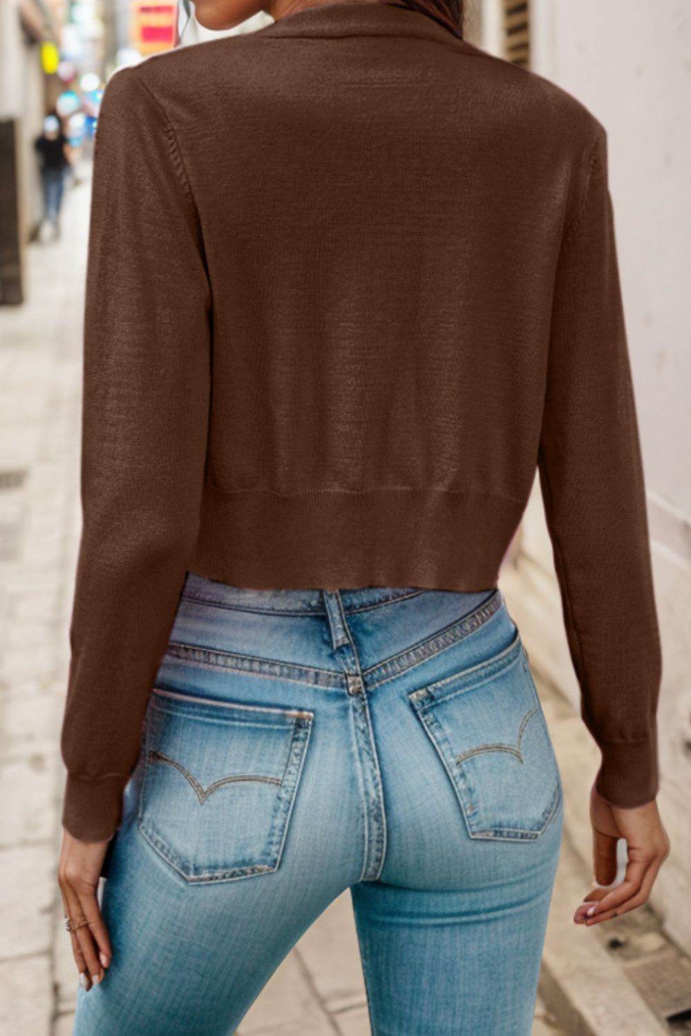 Button Up Long Sleeve Cardigan for a perfect OOTD – dress to impress outfits from Amexza