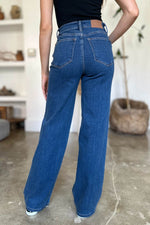 Judy Blue Full Size High Rise Straight Jeans - Amexza