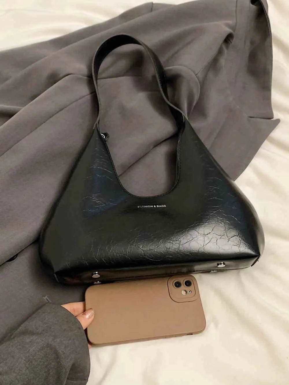 PU Leather Shoulder Bag for a perfect OOTD – dress to impress outfits from Amexza