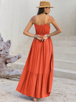 Lace Detail V-Neck Cami Dress - Amexza