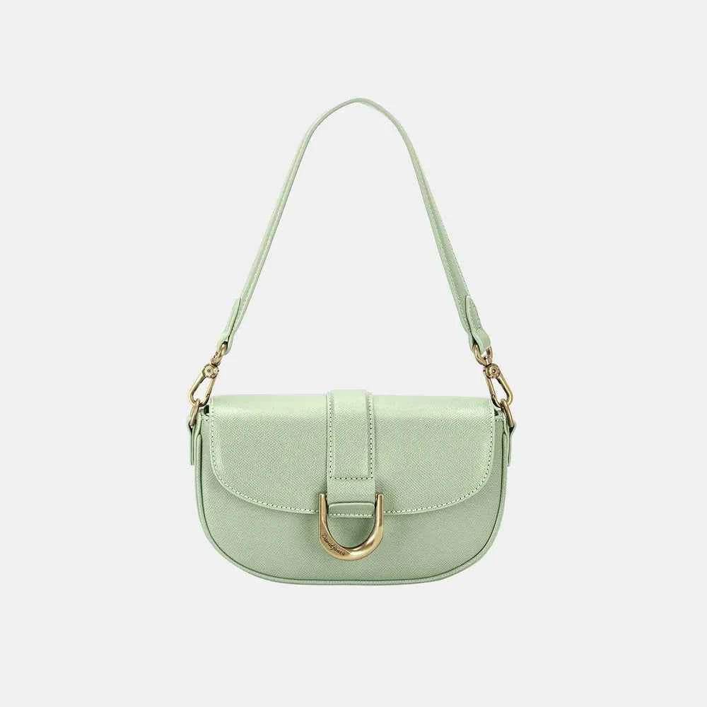 David Jones PU Leather Shoulder Bag Apple Green One Size for a perfect OOTD – dress to impress outfits from Amexza