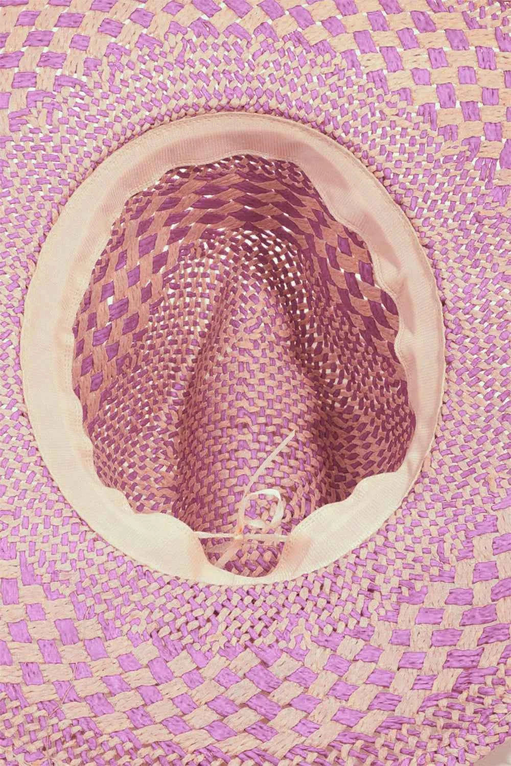 Fame Checkered Straw Weave Sun Hat for a perfect OOTD – dress to impress outfits from Amexza