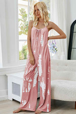 Shiny Tie-Dye Spaghetti Strap Jumpsuit with Pockets for a perfect OOTD – dress to impress outfits from Amexza