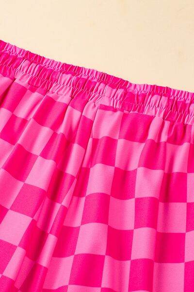 Drawstring Checkered Shorts with Pockets for a perfect OOTD – dress to impress outfits from Amexza