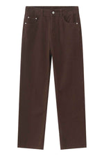 Straight Leg Jeans with Pockets Chocolate for a perfect OOTD – dress to impress outfits from Amexza