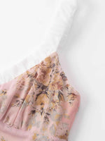 Floral Print Maxi Cami Dress with V-Neck