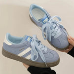 Contrast Round Toe Flat Sneakers for a perfect OOTD – dress to impress outfits from Amexza