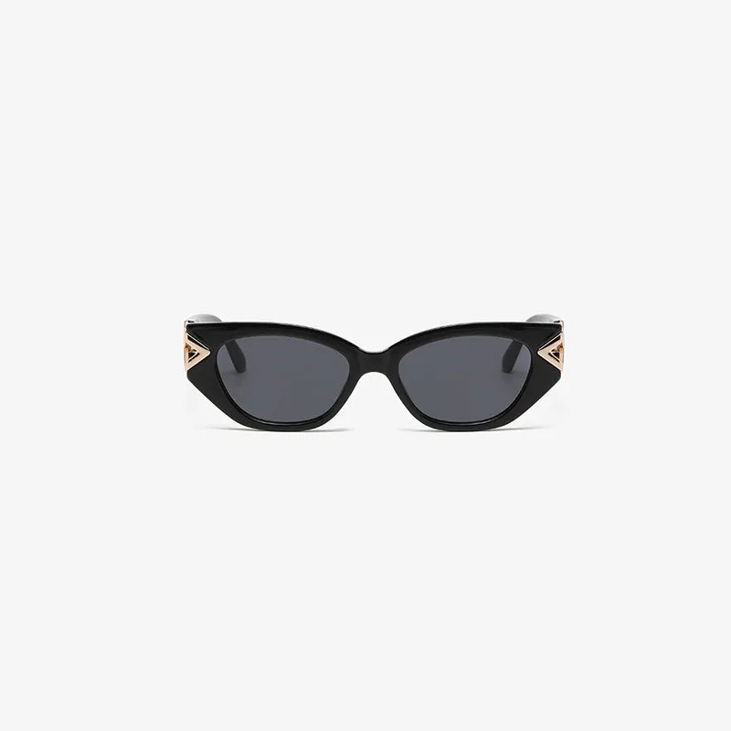 Polycarbonate Frame Cat-Eye Sunglasses Gold One Size for a perfect OOTD – dress to impress outfits from Amexza