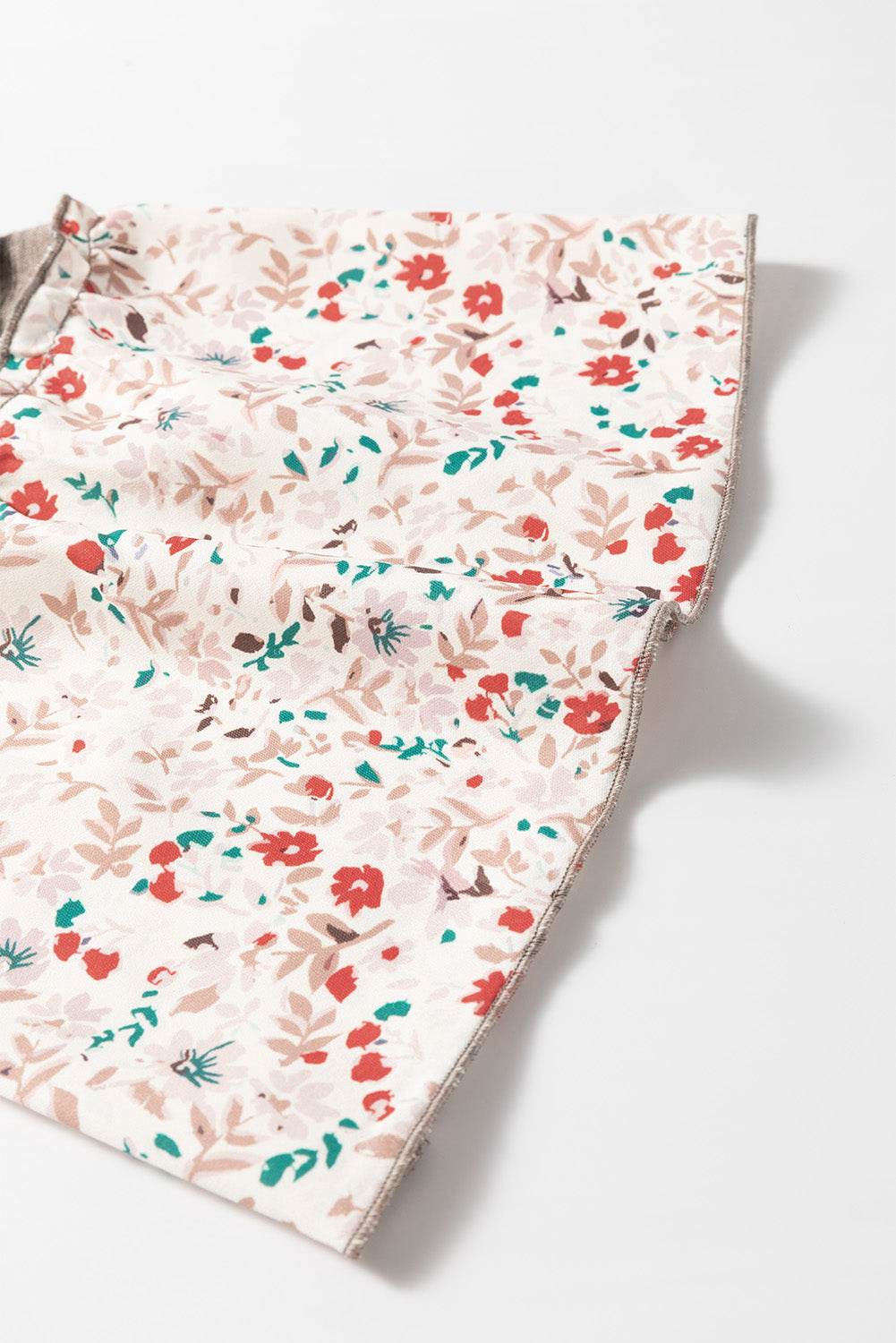 Floral Half Button Long Sleeve T-Shirt - Amexza