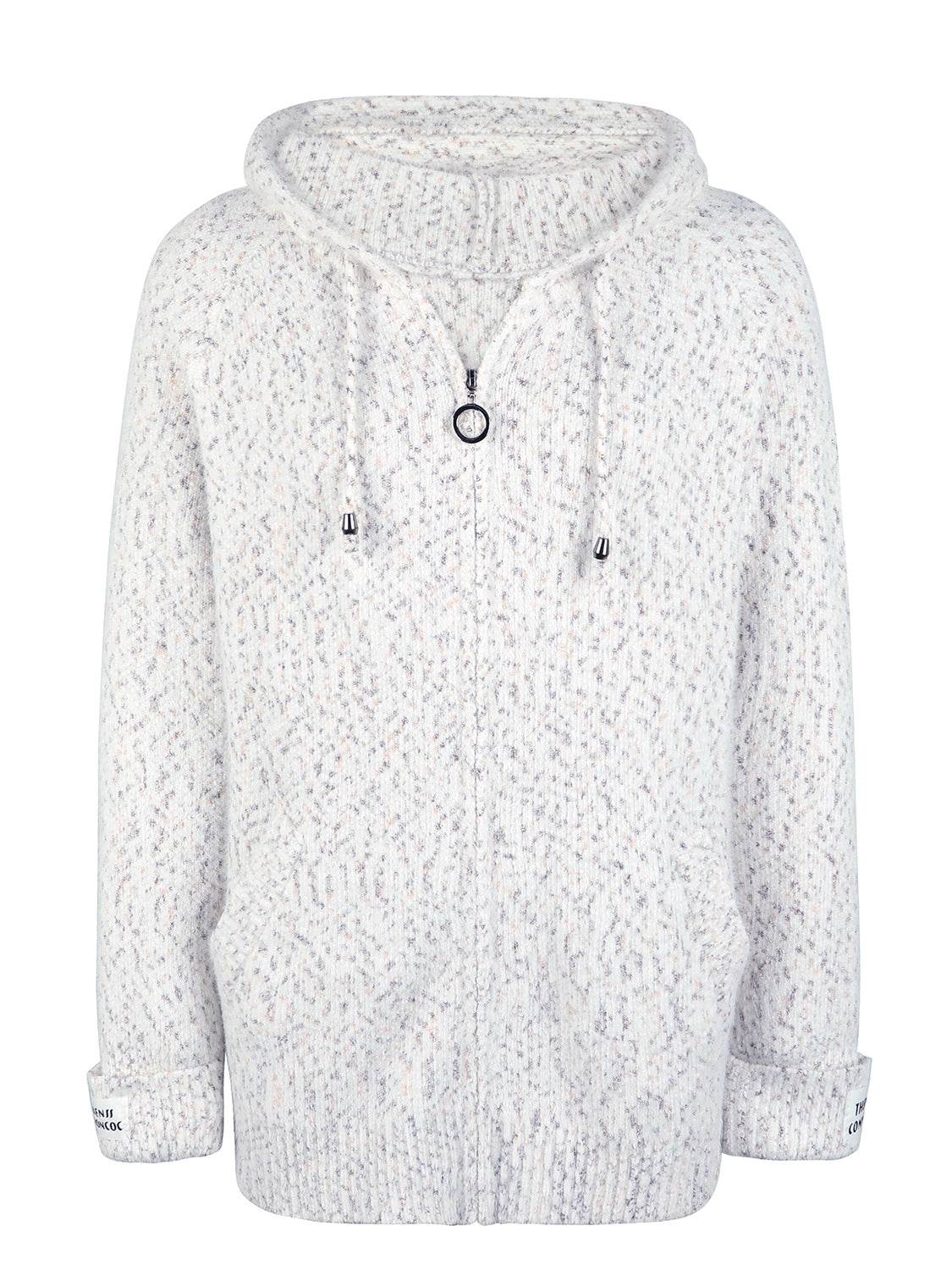 Zip-Up Hooded Sweater - Amexza