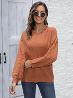 Round Neck Dropped Shoulder Sweater for a perfect OOTD – dress to impress outfits from Amexza