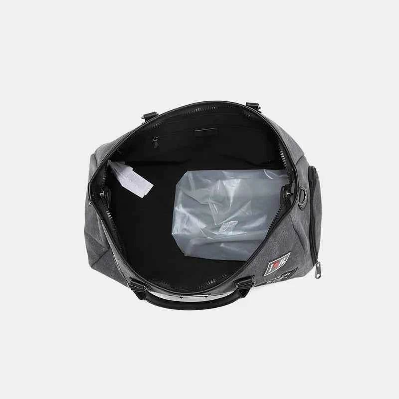 Nicole Lee USA Denim Patch Duffel for a perfect OOTD – dress to impress outfits from Amexza