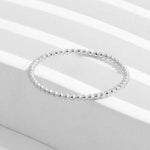 925 Sterling Silver Bead Ring for a perfect OOTD – dress to impress outfits from Amexza